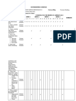 Housekeeping Schedule