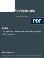 Real World Mathematics-Ratios and Proportions Day 2 3 2