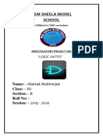 Physics Project - Report On Logic Gates