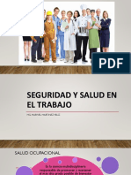 1ra Clase Seguridad y Salud en El Trabajo