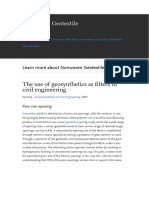 Nonwoven Geotextile: The Use of Geosynthetics As Filters in Civil Engineering