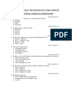 Information Technology For Excel