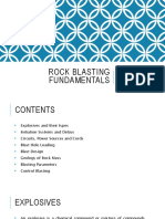 Rock Blasting Fundamentals: QA/QC Department Infrastructure Projects Division DESCON Engineering Limited