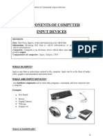 Chapter No 2 Components of Computer Input Devices