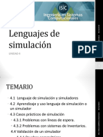 Lenguajes de Simulación