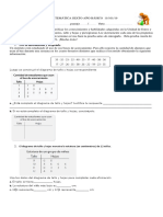 Prueba Educación Matemática Sexto Año Básico Tallo y Hoja