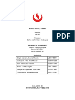 Banca, Dinero y Crédito - Avance Trabajo Final