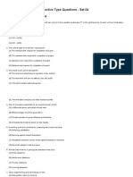 Industrial Engineering Objective Type Questions - Set 04 - ObjectiveBooks