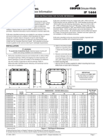 EJB, Style D Series Classified Enclosures IF 1444: Installation & Maintenance Information