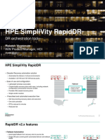 Customer Presentation - HPE SimpliVity RapidDR - Orchestration and Automation For DR PDF