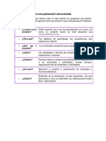 Lista de Cotejo para Una Planeación Estructurada