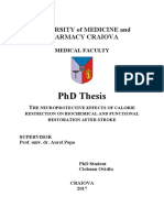 PHD Thesis: University of Medicine and Pharmacy Craiova