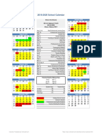 2019-2020 School Calendar Revised G Ezell April 2019