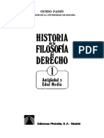 Guido Fasso - Historia de La Filosofía Del Derecho I