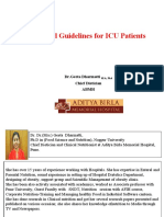 Nutritional Guidelines For Icu Patients