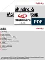 Hindra G Mahindra & Ma Roup: Presented By:-Wasim Akram