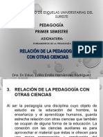 Relación de La Pedagogía Con Otras Ciencias Tema 3