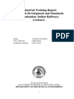 RDSO Training Report Wagon PDF