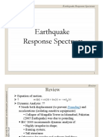 Earthquake Response Spectrum Response Spectrum