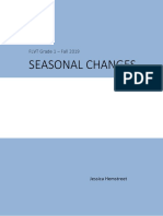 Seasonal Changes Unit Plan