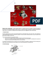 All Parts of Starter Motor and Function