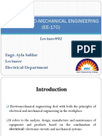 Basic Electro-Mechanical Engineering (EE-170) : Lecture#02