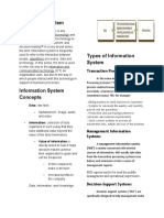 Information System: Transaction Processing Systems