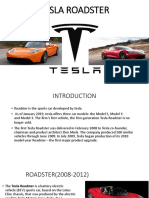 Tesla Roadster: NAME: K.venu REG NO:11707650 Roll No:12