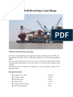 2000T Revolving Floating Crane Barge