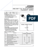 N - Channel 600V - 0.7 - 9A To-220/To220Fp Powermesh Mosfet: Stp9Nb60 Stp9Nb60Fp