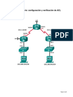 Práctica de Laboratorio: Configuración y Verificación de ACL Estándar