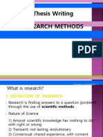 Thesis Writing Research Methods