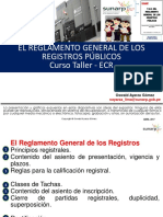 3.1. Reglamento General de Los Registros Públicos - Parte I PDF