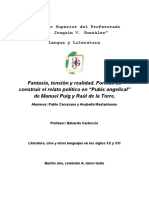 Fantasía, Tensión y Realidad. Formas de Construir El Relato Político en "Pubis Angelical" de Manuel Puig y Raúl de La Torre.