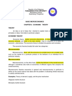 Basic Microeconomics Chapter 2: Economic Theory Theory: Pangasinan State University