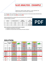 Earned Value Analysis Example - INF3708