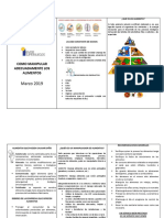 Folleto Capacitacion Manejo de Alimentos