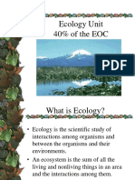 Ecology Unit 40% of The EOC