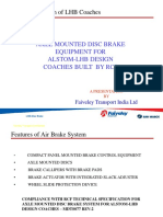 Axle Mounted Disc Brake Equipment For LHB Design Coaches