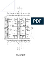 Ground Plan: Verandah Bedroom Dinning Verandah