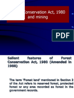 Forest Conservation Act, 1980 and Mining