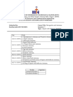 Dipole With Reflector Report