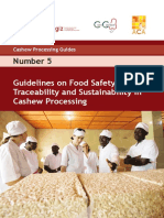 Guidelines On Food Safety, Traceability and Sustainability in Cashew Processing