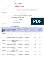 Recurring Deposit Installment Report: E-Bankin G Ref No