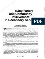 Improving Family and Community Involvement in Secondary Schools