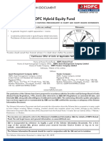 HDFC Hybrid Equity Fund: Scheme Information Document