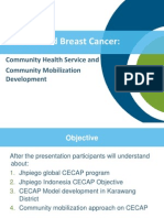 Cervical and Breast Cancer: Community Health Service and Community Mobilization Development