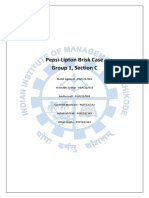 Pepsi-Lipton Case - Group 1 - Scetion C - IMC