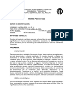 Informe Psicodiagnostico