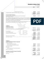 Schedules To Balance Sheet